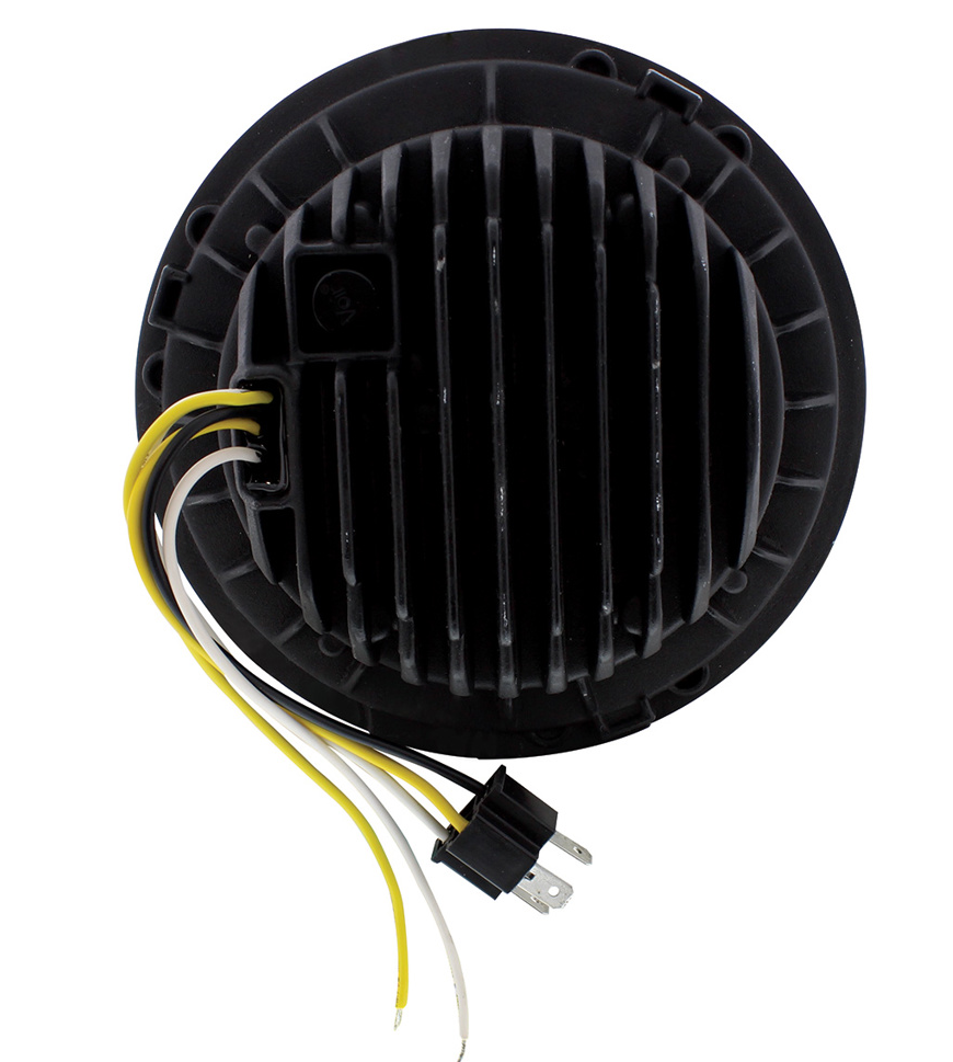 UNIVERSAL ULTRALIT - High Power LED 7" Projection Headlight With Dual Color LED Position Halo Ring