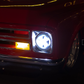 UNIVERSAL ULTRALIT - High Power LED 7" Projection Headlight With Dual Color LED Position Halo Ring