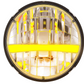 UNIVERSAL - ULTRALIT - High Power LED 7" Headlight With Turn Signal & Amber Position Light Bar