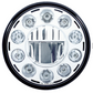 UNIVERSAL ULTRALIT - 11 High Power LED 7" Crystal Headlight - Chrome