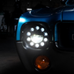 UNIVERSAL ULTRALIT - 11 High Power LED 7" Crystal Headlight - Chrome