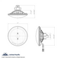 UNIVERSAL ULTRALIT - 7" Crystal Headlight With White LED Halo Ring