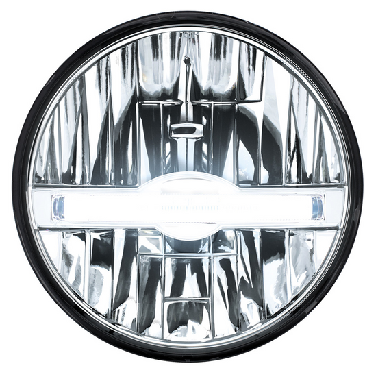 UNIVERSAL ULTRALIT - 7" High Power LED Headlight With LED Position Light Bar
