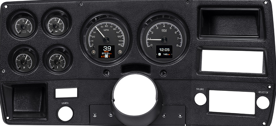 1973-1987 Chevy/GMC Pickup HDX System Black Face HDX-73C-PU-K