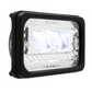 ULTRALIT - Heated 4" X 6" LED Headlight With Glass Lens & Aluminum Housing - High Beam - Chrome