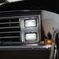 ULTRALIT - Heated 4" X 6" LED Headlight With Glass Lens & Aluminum Housing - High Beam - Chrome