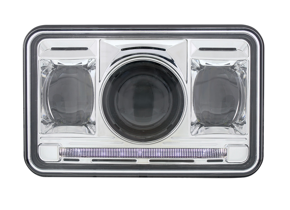 ULTRALIT - 11 High Power LED 4" X 6" Projection Headlight - High Beam