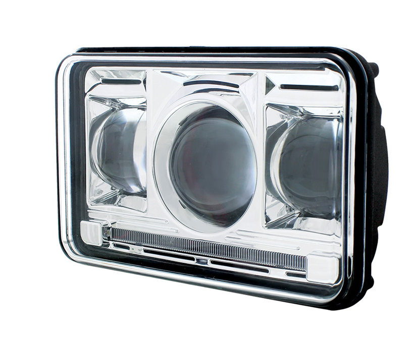ULTRALIT - 11 High Power LED 4" X 6" Projection Headlight - High Beam