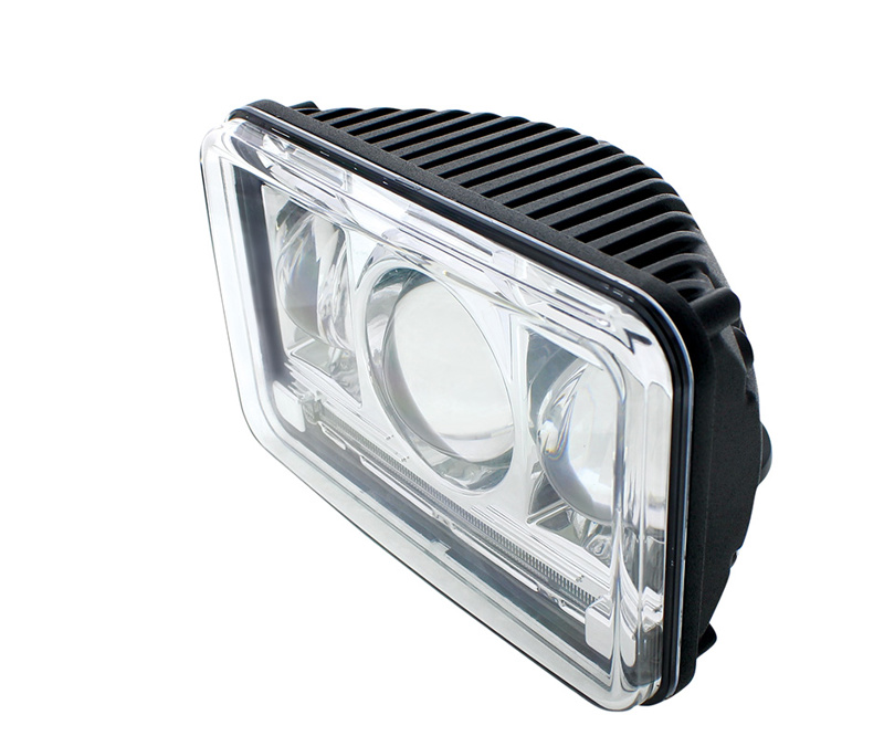 ULTRALIT - 11 High Power LED 4" X 6" Projection Headlight - High Beam