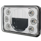 ULTRALIT - 4" X 6" LED Headlight With Dual Function 6 Amber LED Position Lights - Low Beam
