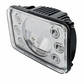ULTRALIT - 4" X 6" LED Headlight With Dual Function 6 Amber LED Position Lights - Low Beam