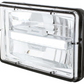 ULTRALIT - 4" X 6" Rectangular LED Headlight With White LED Position Light - High Beam