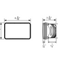 ULTRALIT - 4" X 6" Rectangular LED Headlight With White LED Position Light - Low Beam