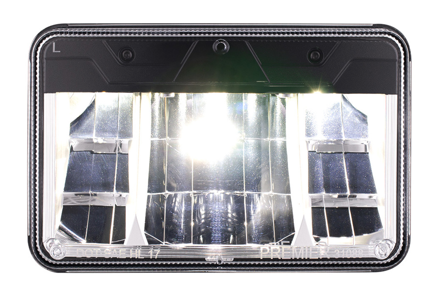 ULTRALIT - High Power LED 4" X 6" Low Beam Headlight With Polycarbonate Lens & Housing