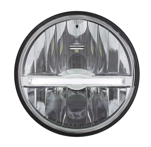 UNIVERSAL ULTRALIT - 9 LED 5-3/4" LED Headlight With White LED Position Light Bar