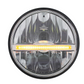 UNIVERSAL ULTRALIT - 9 LED 5-3/4" LED Headlight With Amber LED Position Light Bar