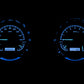 1954 Chevrolet Truck Only Dakota Digital VHX Analog Instrument System - Black Alloy Style Face - Blue Display