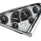 1955-1959 Chevrolet Truck Dakota Digital VHX Analog Instrument System Silver Alloy Background - White Lighting