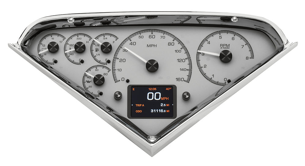 1955-1959 Chevrolet Pickup Only HDX System, Silver Face HDX-55C-PU-S