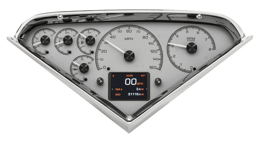 1955-1959 Chevrolet Pickup Only HDX System, Silver Face HDX-55C-PU-S