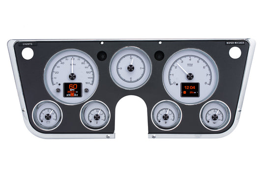 1967-1972 Chevrolet/GMC Pickup HDX System, Silver Face HDX-67C-PU-S