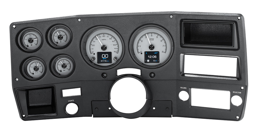 1973-1987 Chevrolet/GMC Pickup HDX System, Silver Face HDX-73C-PU-S