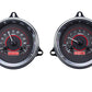 1954 Chevy Truck VHX System, Carbon Fiber Style Face, Red Display VHX-54C-PU-C-R