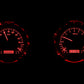 1954 Chevy Truck VHX System, Carbon Fiber Style Face, Red Display VHX-54C-PU-C-R