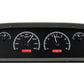 1960-1963 Chevrolet Pickup VHX System, Black Alloy Face, Red Display VHX-60C-PU-K-R