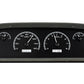 1960-1963 Chevrolet Pickup VHX System, Black Alloy Face, White Display VHX-60C-PU-K-W