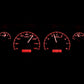 1960-1963 Chevrolet Pickup VHX System, Black Alloy Face, Red Display VHX-60C-PU-K-R