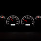 1960-1963 Chevrolet Pickup VHX System, Black Alloy Face, Red Display VHX-60C-PU-K-R