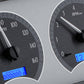 1960-1963 Chevrolet Pickup VHX System, Silver Alloy Face, Blue Display VHX-60C-PU-S-B