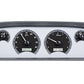 1960-1963 Chevrolet Pickup VHX System, Silver Alloy Face, White Display VHX-60C-PU-S-W
