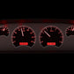 1960-1963 Chevrolet Pickup VHX System, Silver Alloy Face, Red Display VHX-60C-PU-S-R