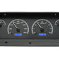 1964-1966 Chevrolet Pickup VHX System, Black Alloy Face, Blue Display VHX-64C-PU-K-B