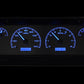 1964-1966 Chevrolet Pickup VHX System, Silver Alloy Face, Blue Display VHX-64C-PU-S-B
