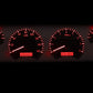 1964-1966 Chevrolet Pickup VHX System, Silver Alloy Face, Red Display VHX-64C-PU-S-R