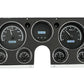 1967-1972 Chevy Truck VHX System, Black Alloy Style Face, White Display VHX-67C-PU-K-W