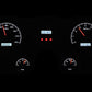 1967-1972 Chevy Truck VHX System, Black Alloy Style Face, White Display VHX-67C-PU-K-W