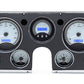 1967-1972 Chevy Truck VHX System, Silver Alloy Style Face, Blue Display VHX-67C-PU-S-B