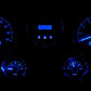 1967-1972 Chevy Truck VHX System, Silver Alloy Style Face, Blue Display VHX-67C-PU-S-B