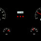 1967-1972 Chevy Truck VHX System, Silver Alloy Style Face, White Display VHX-67C-PU-S-W