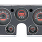 1967-1972 Chevy Truck VHX System, Carbon Fiber Style Face, Red Display VHX-67C-PU-C-R