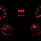 1967-1972 Chevy Truck VHX System, Carbon Fiber Style Face, Red Display VHX-67C-PU-C-R