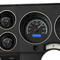 1973-1987 Chevy Pickup VHX System, Black Alloy Style Face, Blue Display VHX-73C-PU-K-B