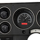 1973-1987 Chevy Pickup VHX System, Black Alloy Style Face, Red Display VHX-73C-PU-K-R