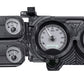 1973-1987 Chevy Pickup VHX System, Silver Alloy Style Face, White Display VHX-73C-PU-S-W