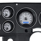 1973-1987 Chevy Pickup VHX System, Silver Alloy Style Face, Blue Display VHX-73C-PU-S-B