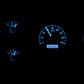 1973-1987 Chevy Pickup VHX System, Silver Alloy Style Face, Blue Display VHX-73C-PU-S-B